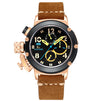 Men's Automatic Mechanical Multifunctional Luminous Leather Watche