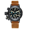 Men's Automatic Mechanical Multifunctional Luminous Leather Watche