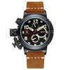 Men's Automatic Mechanical Multifunctional Luminous Leather Watche