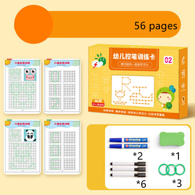 Pen Control Training Book Kindergarten Erasable Paper